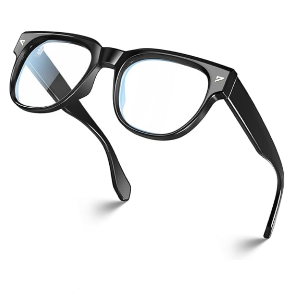Square Blue Light Blocking Glasses Anti Glare Computer Black Frame Eyeglasses